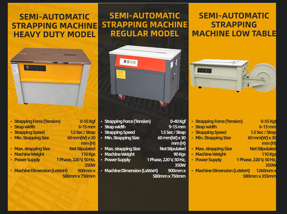 Semi-Automatic Strapping Machine